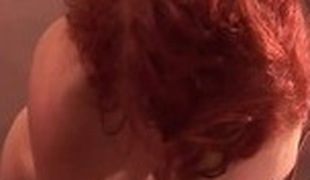 Hottest pornstar Audrey Hollander in amazing group sex, redhead sex video