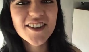 German dilettante teen GF hot blowjob with cum on milk shakes