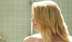 Golden-haired stunner Mia Malkova fucking passionately in the bathroom