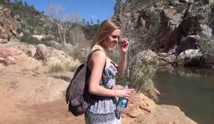 Kenzlee in the waterfalls