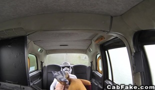 Star wars themed fuck in fake taxi
