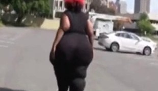 The Biggest Moist ass ever filmed on the streets